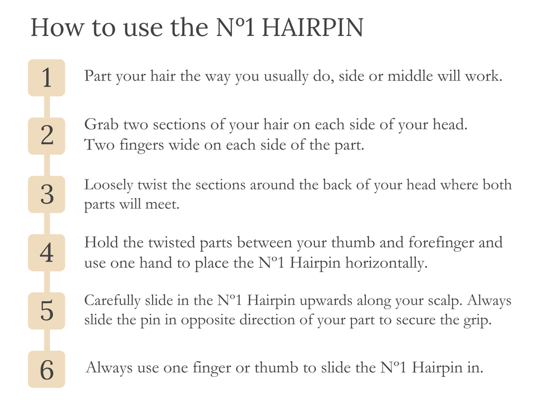 FIONA FRANCHIMON
Nº1 HAIRPIN | Cream White (3 per box)